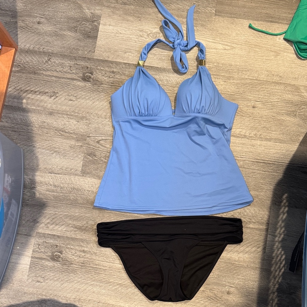 Victoria's Secret Light Blue and Black Bikini